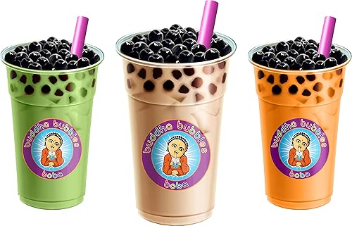 Miniatura 6 de Buddha Bubbles Boba - Mezcla de bebida en polvo prémium de té Boba/Bubble Tea de Buddha Bubbles Boba 1 kilo (2.2 libras) (35.27 oz)