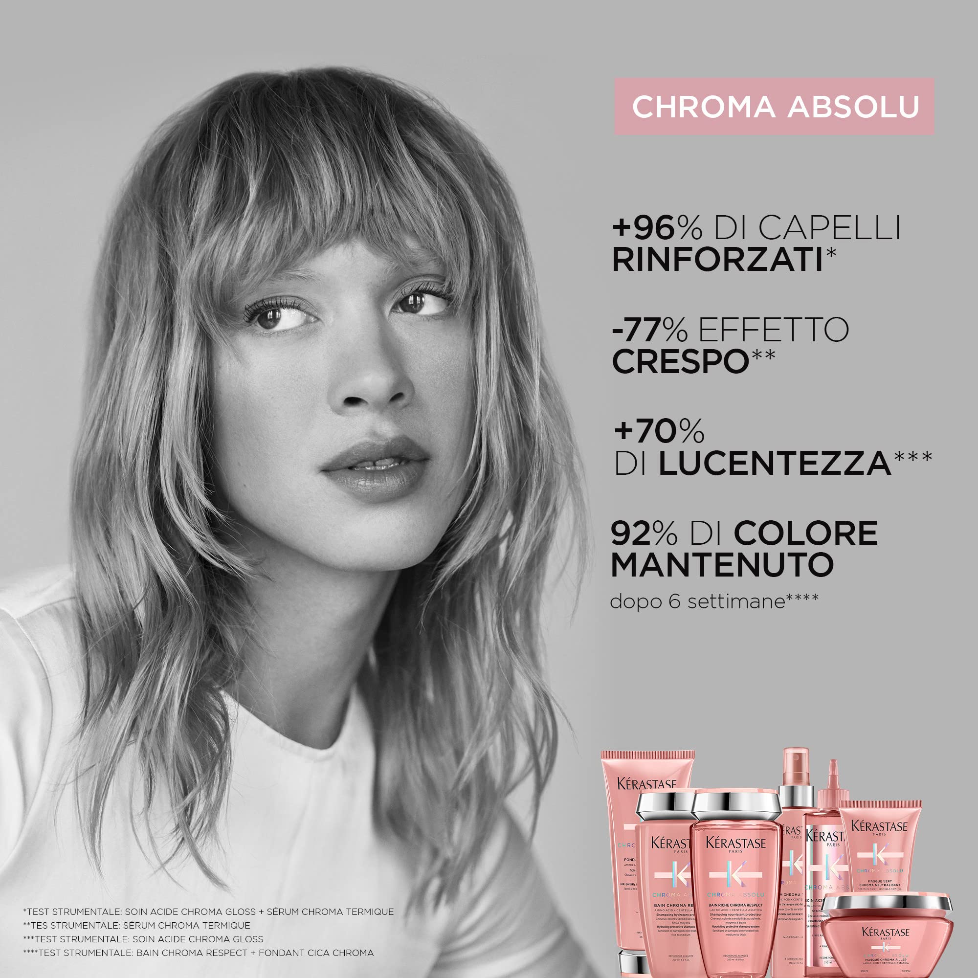 Kérastase, Chroma Absolu, Ricarica Shampoo, Per Capelli Colorati Colore Protetto e Capelli Nutriti, Con Acido Lattico e Acido Tartarico, Bain Riche Chroma Respect, 500 ml
