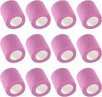 Vista 36 de IndigoCase Paquete de 6 vendajes autoadhesivos de 2 pulgadas, paquete variado de vendajes de color negro, cinta de agarre elástica, envolturas