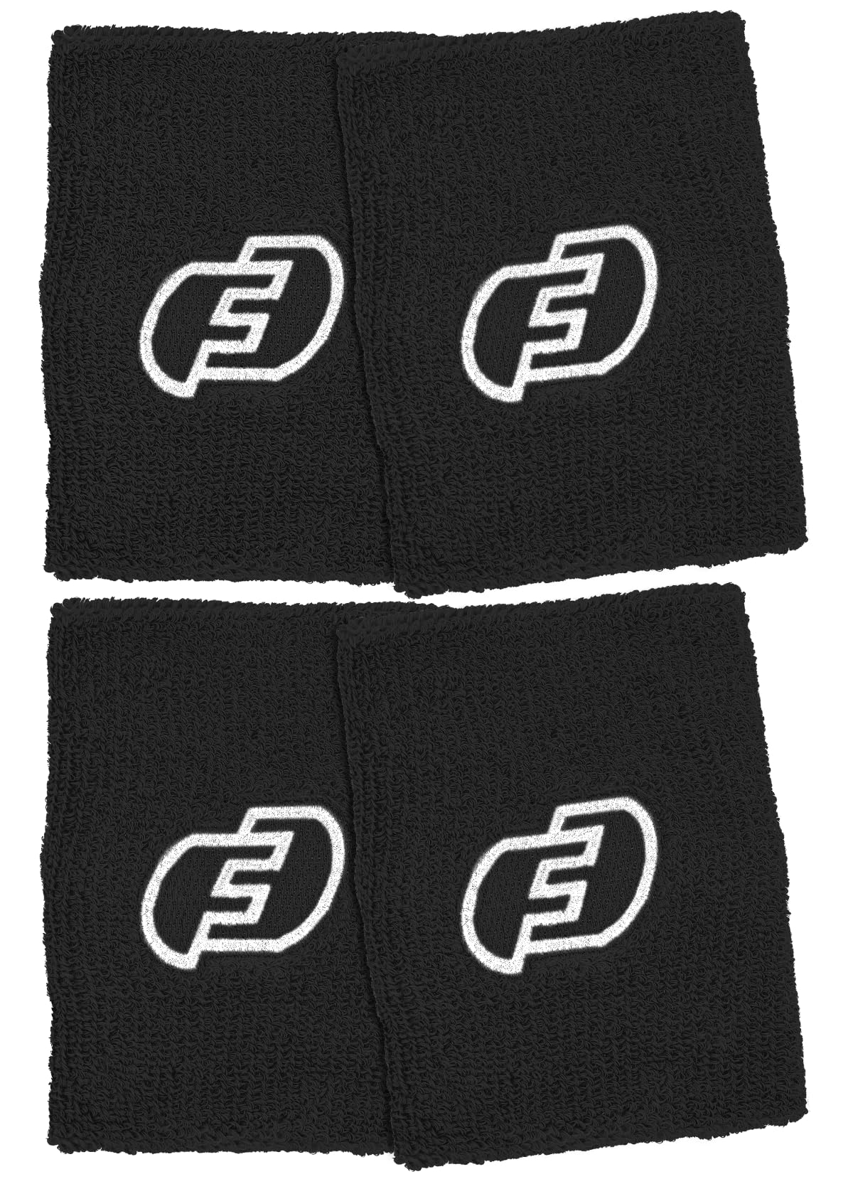 FORCE3 Wristband Double Pack (Black/Black)