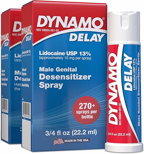 Miniatura 9 de Dynamo Delay Spray para hombres – 13% lidocaína anestésica para ayudarte a durar más tiempo en la cama – Paquete de 3 unidades Climax Control