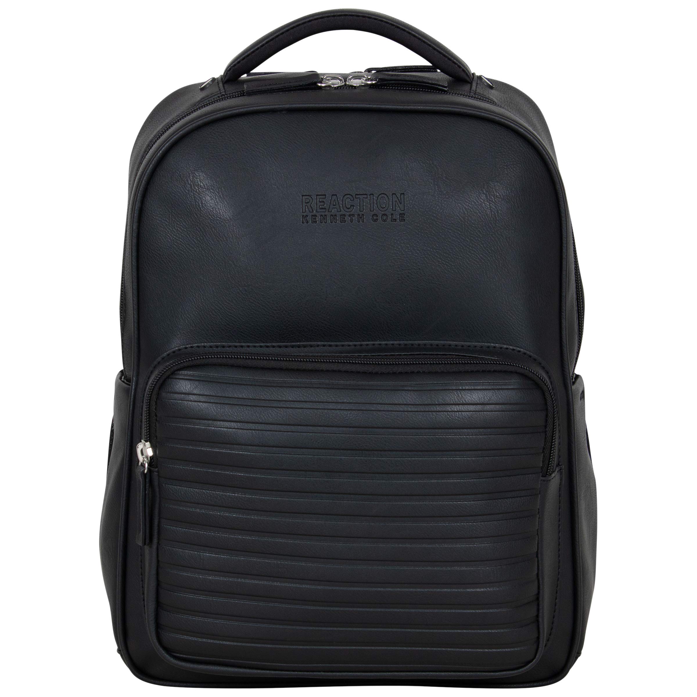 Reaction On Track Pack Vegan Leather 15.6” Double Compartment Laptop Backpack With RFID-image-0