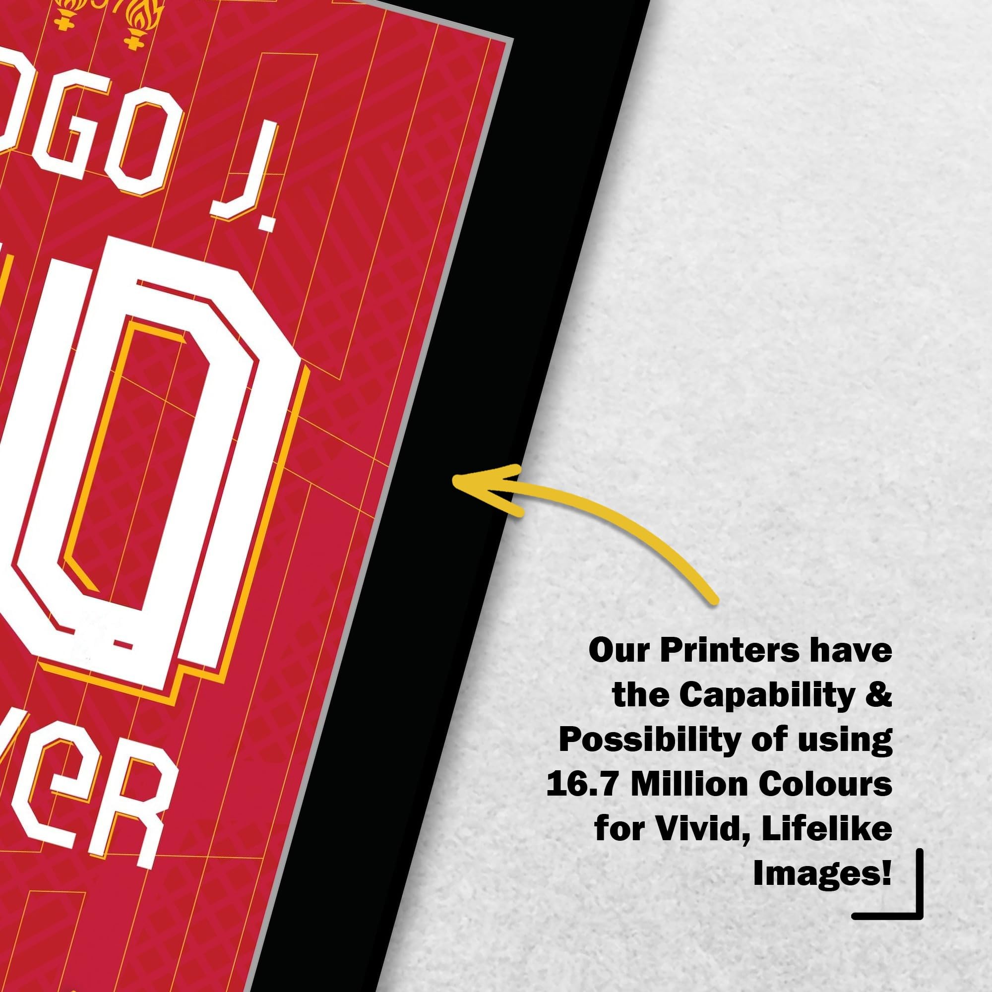 HWC Trading Diogo Jota Liverpool Forever 20 Poster Plakat Z Autografem Dla Kibiców I Kibiców Piłki Nożnej (ID-003031) - A4 Tylko Drukowanie