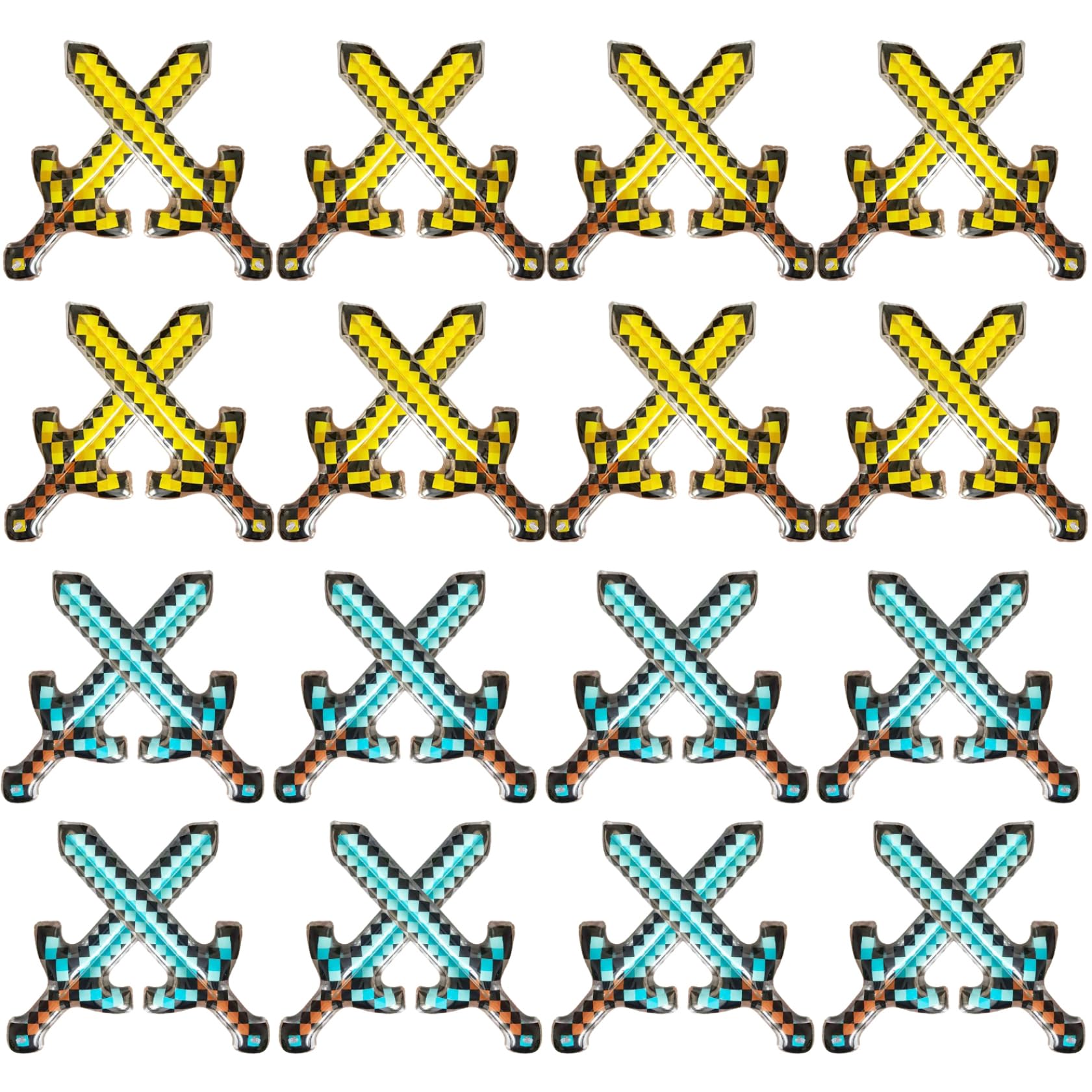 Bonalake 32PCS Inflatable Swords, 25.6 Inch Pvc Blow up Swords, Inflatable Toys for Kids Themed Party Toys for Kids Sword