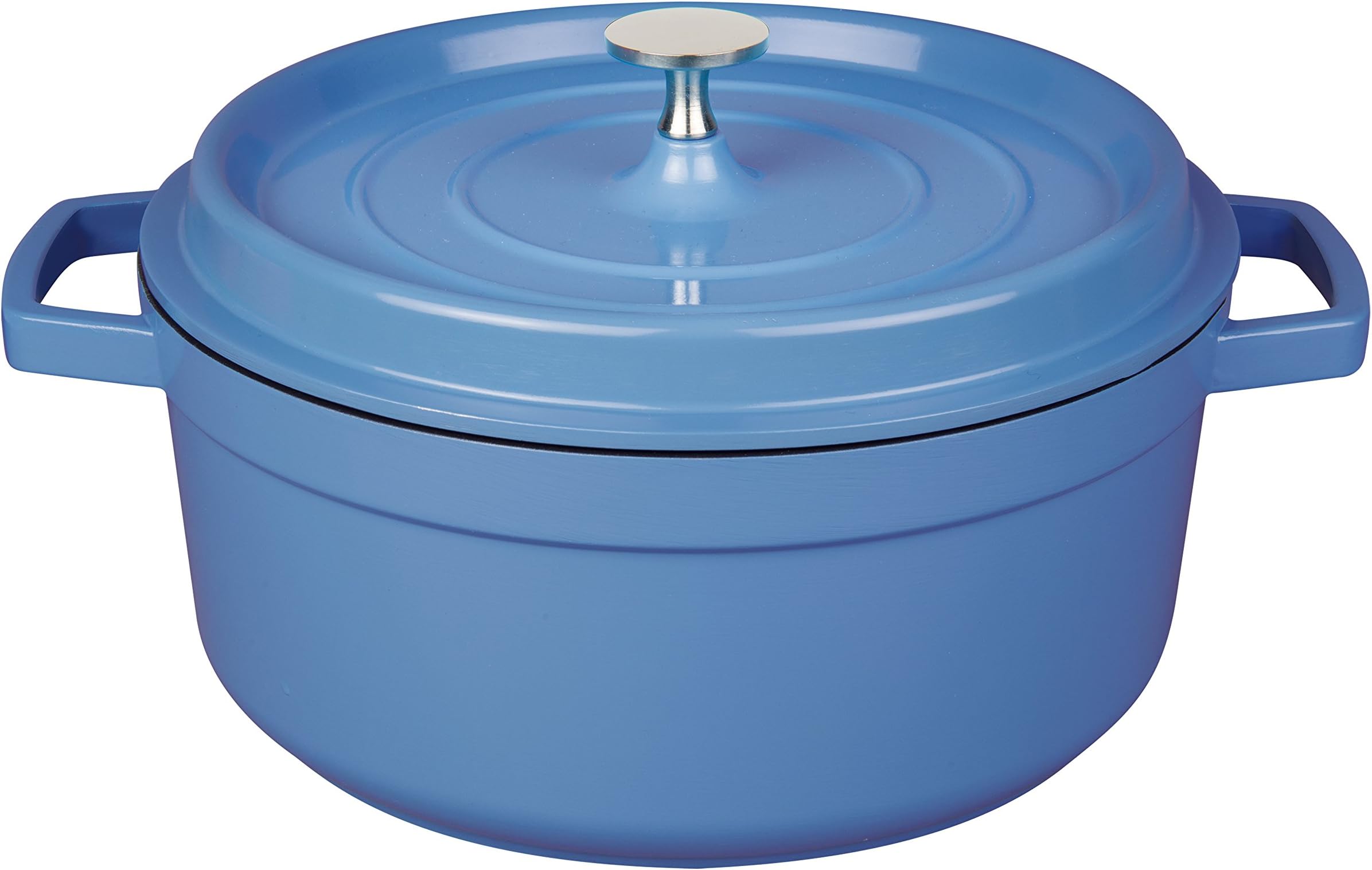 4 Quart Non-Stick Cast Aluminum Dutch Oven Casserole Stockpot 11", Blue