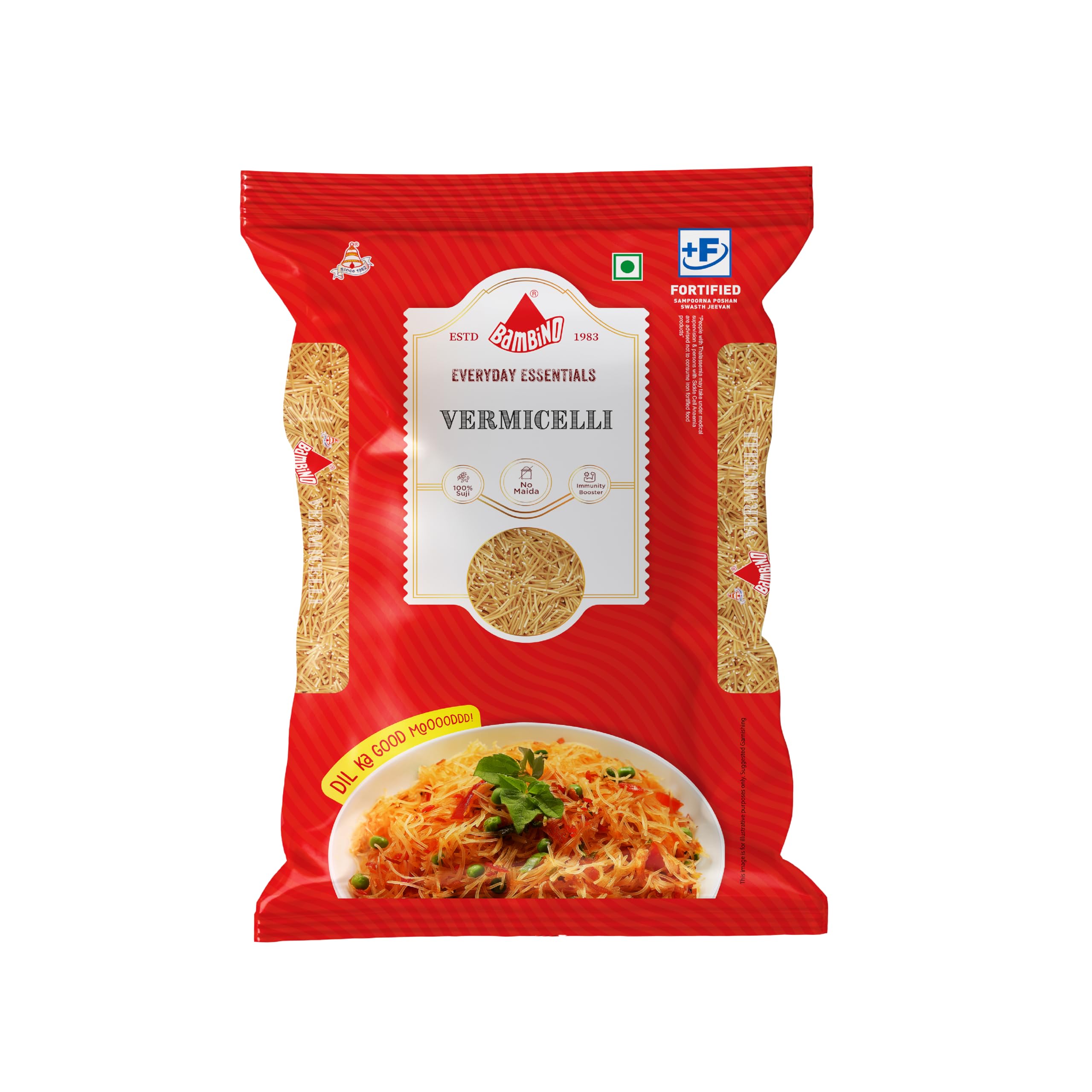Vegetarian Vermicelli Pouch, 850 grams/ 900 grams(weight may vary) (packaging may vary)