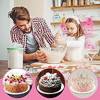 Vista 4 de 12 Pcs Cake Boards, White Cake Boards 8 inch Round, Food-Graded Cardboard Cake Rounds Cake Base, Waterproof and Oil-Proof Cake Boards for Cake DIY