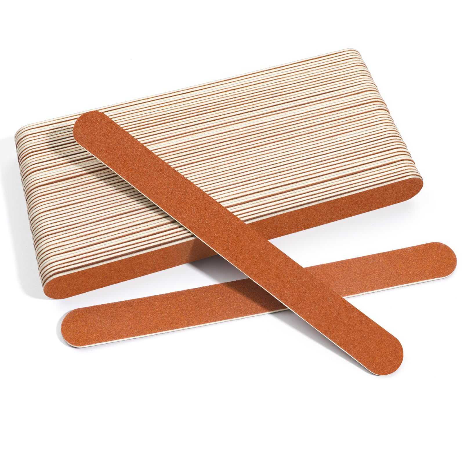 Canvalite Nail File Large Emery Boards for Nails,180 Grit Nail Files for Natural Nails, Thin Emory Nail File Pack Manicure Tool for Home Use 50PCS