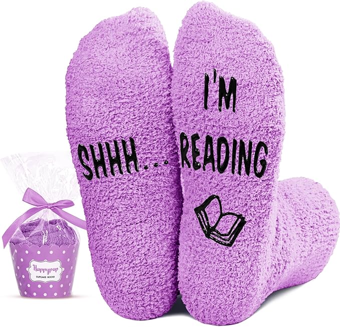 HAPPYPOP Book Lover Gifts for Women, Funny Reading Stocking