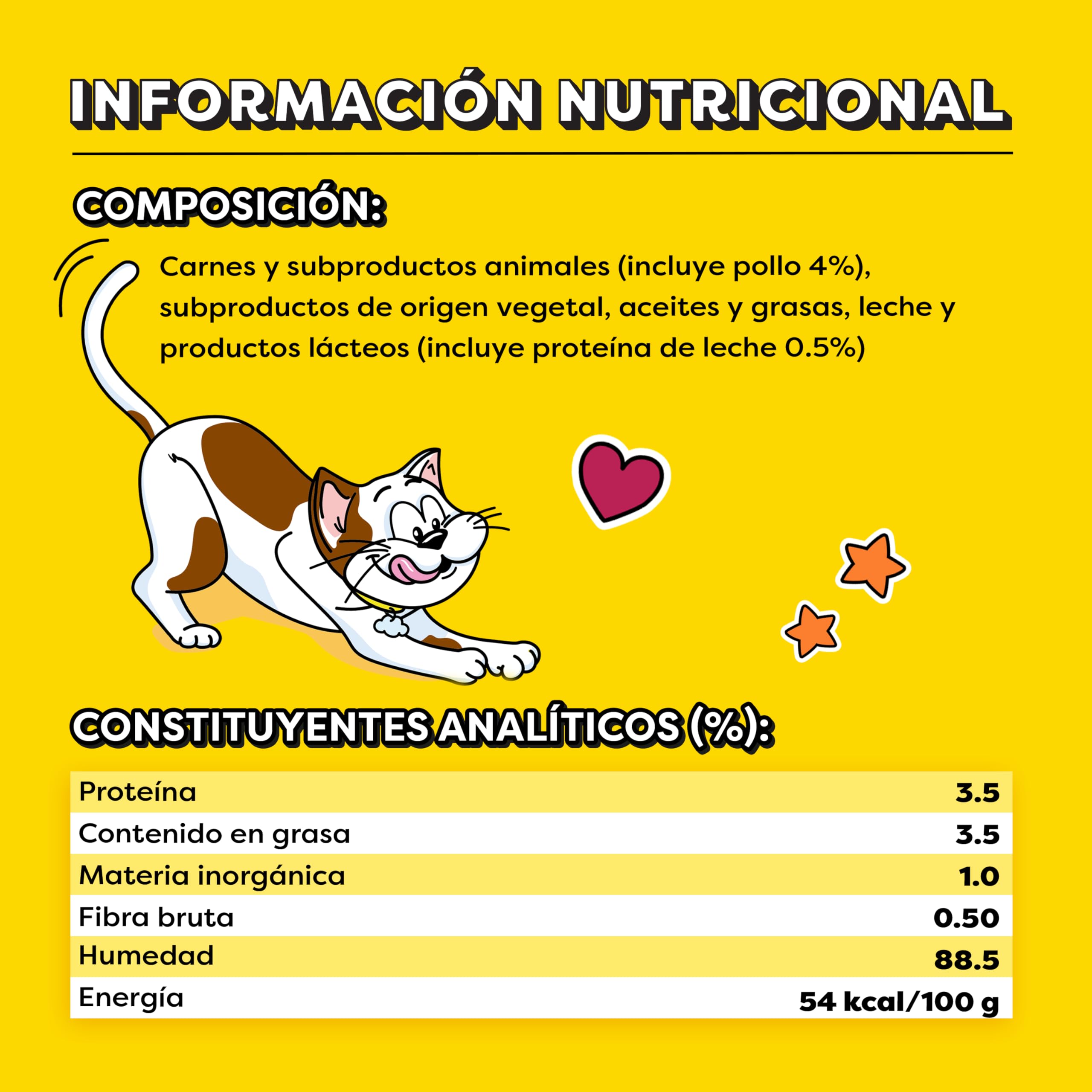 Catisfactions Snack Cremoso Liquido per Gatto con Pollo, 11 Confezioni da 40 g