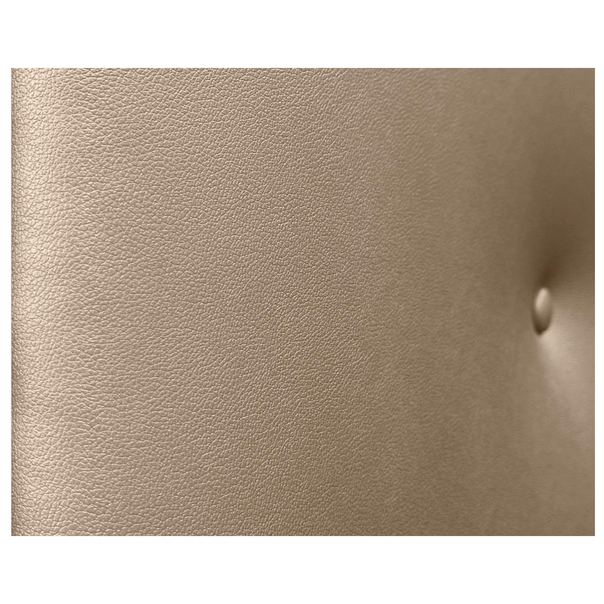 Testata Letto Imbottita Lusso In Similpelle Bianco Osso - Moderna 160x50cm Per Letti 150/160 - Foto 5