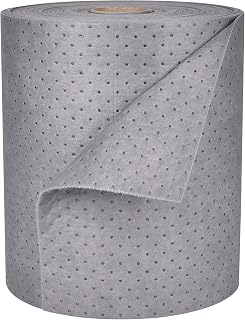 Aain Universal Absorbent Roll 150"L x 15"W Heavy Duty Oil Water Absorbent Mats Pads for Garage Workshop Spill Cleanup