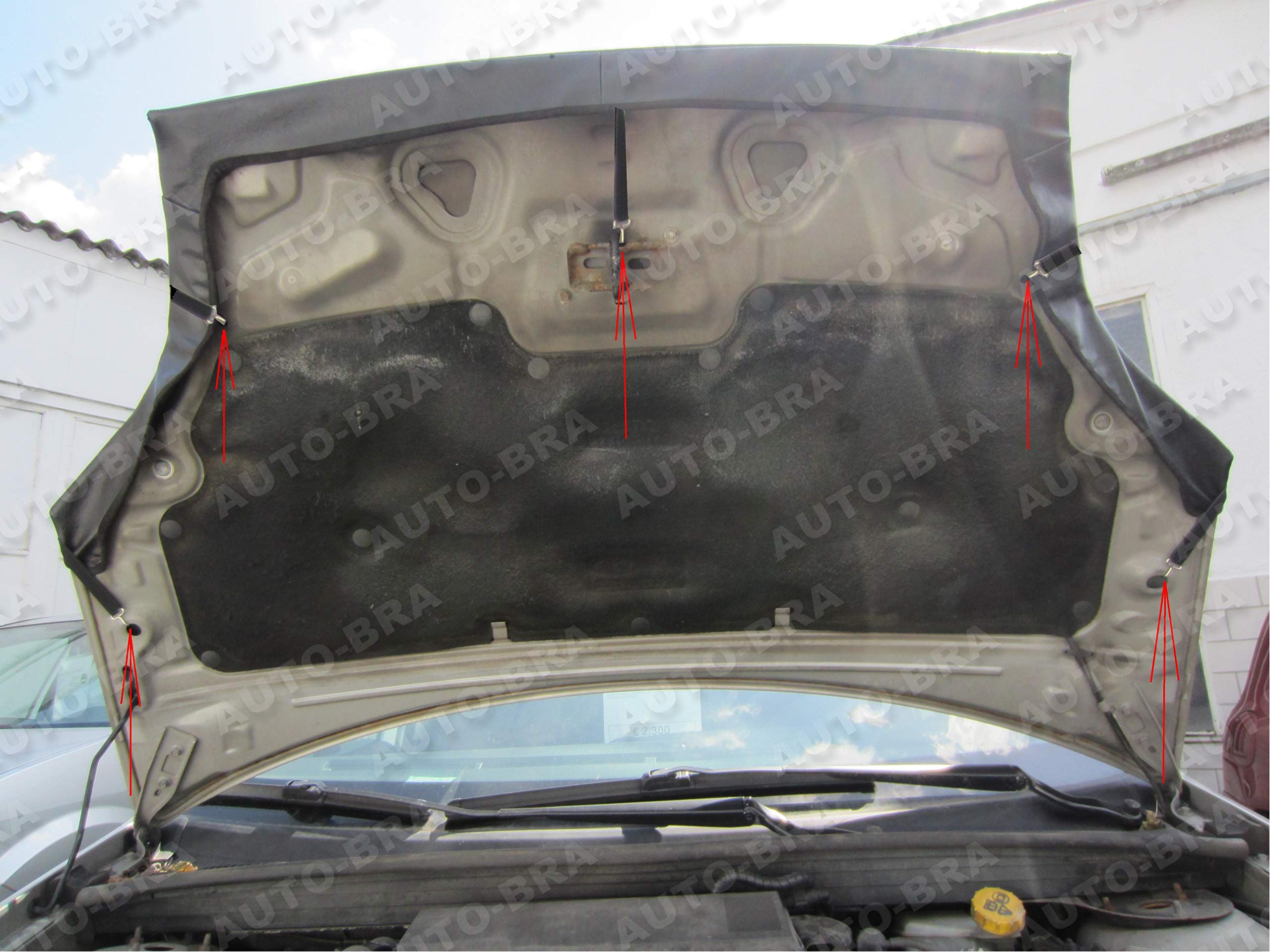 AB-00443 Auto-Bra PROTECTOR DEL CAPO compatible con Ford Fiesta 2001-2008 Bonnet Bra TUNING