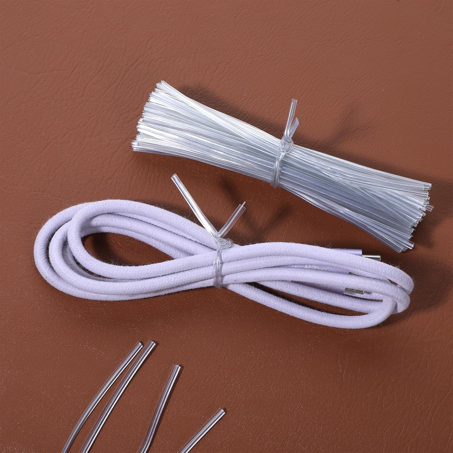 100 Piece 4 inches Clear Metal Twist Ties, Metallic Twist Cable Cord Wire Ties Reusable Plastic Wire Twists Tie for Bread, Cello, Candy, Coffee Bags & More