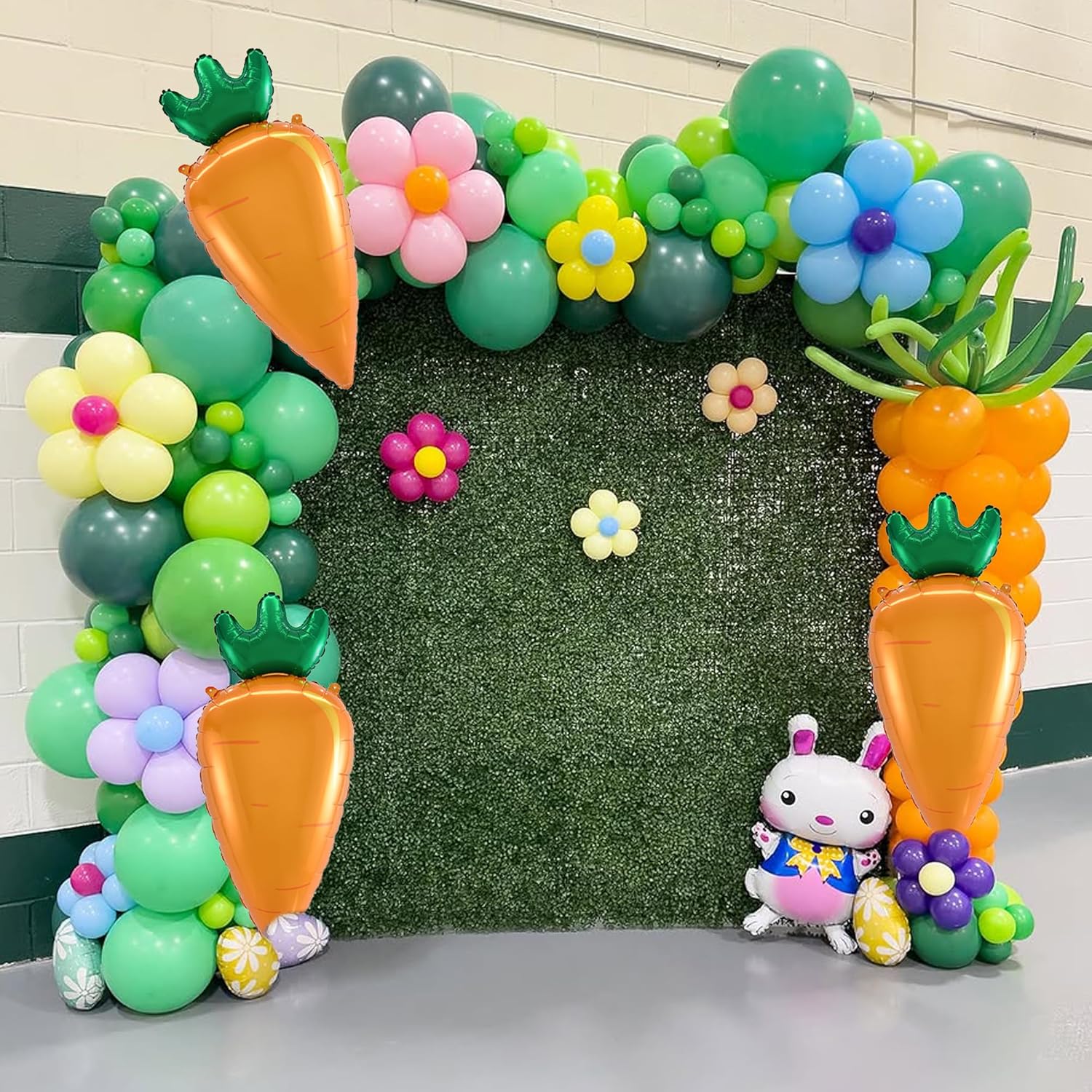Easter Carrot Balloon Set 3PCS 36in Large Foil Carrot Decorations for Easter Party Spring Celebration Egg Hunt Home Decor and Photo Backdrops