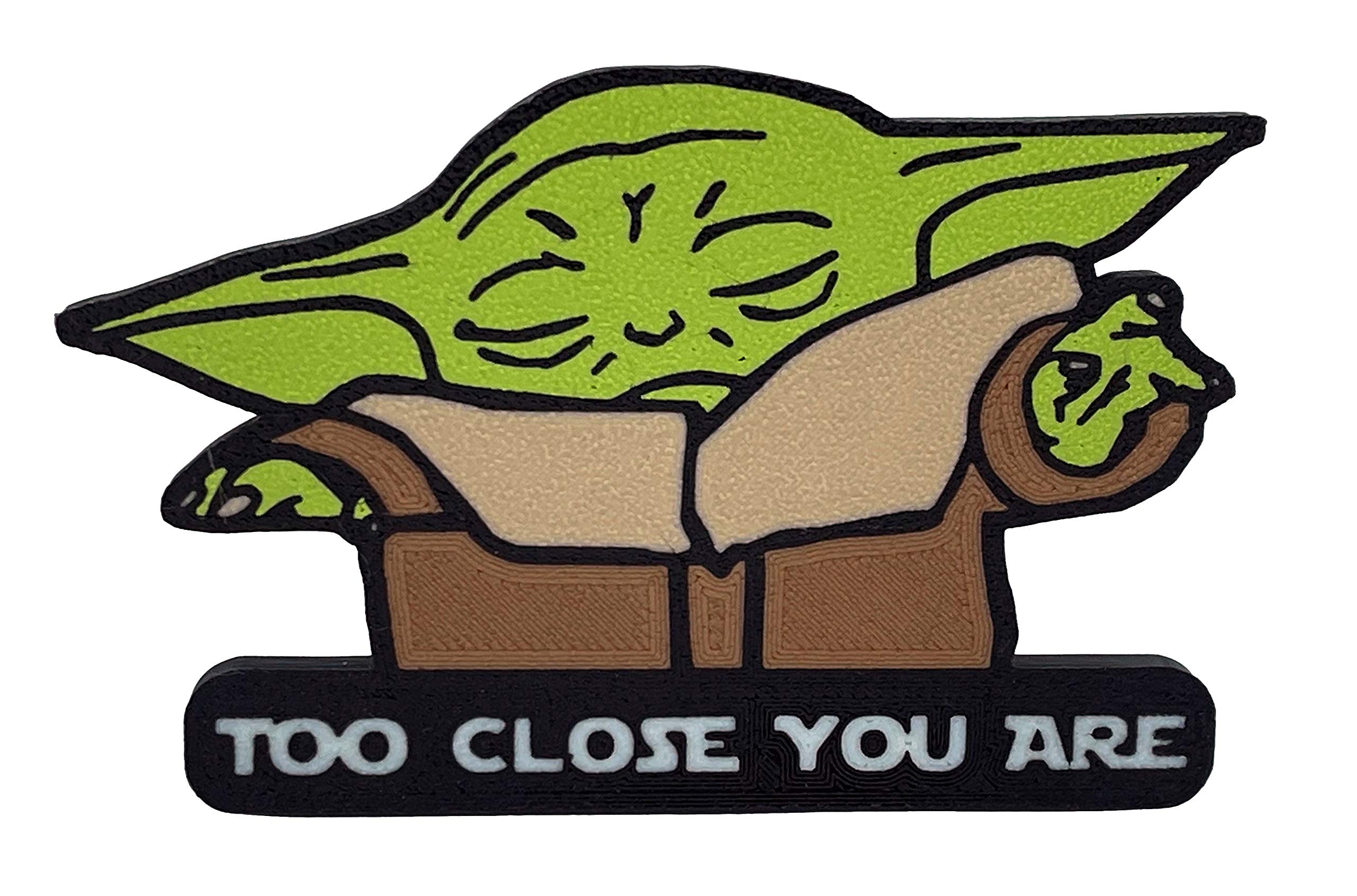 5" Yoda Too Close Autoaufkleber Vinyl Aufkleber Stoßstange