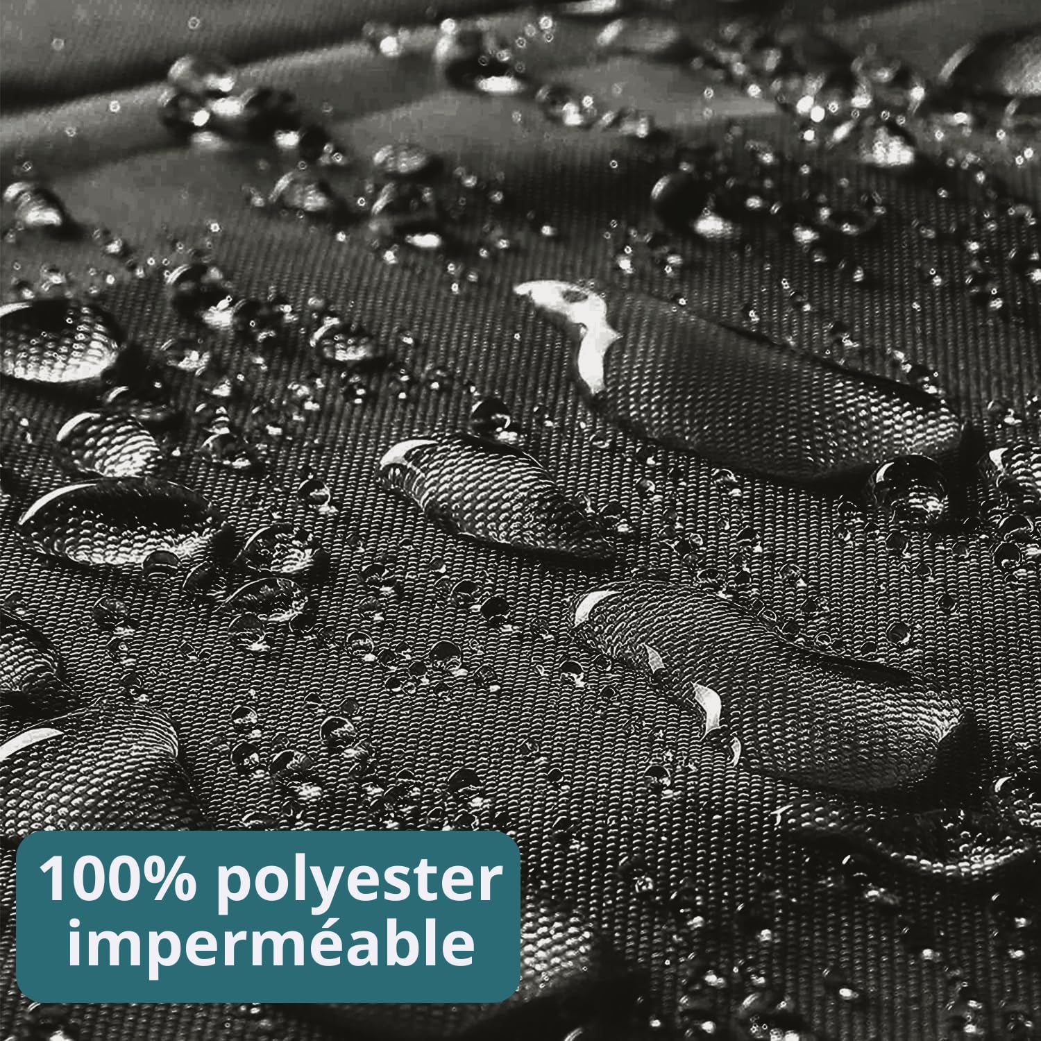 Voile d'ombrage imperméable rectangulaire 2x3 m, Protection Solaire, UV, intempéries, sans perçage, 100% Polyester, Filet avec illets et Corde