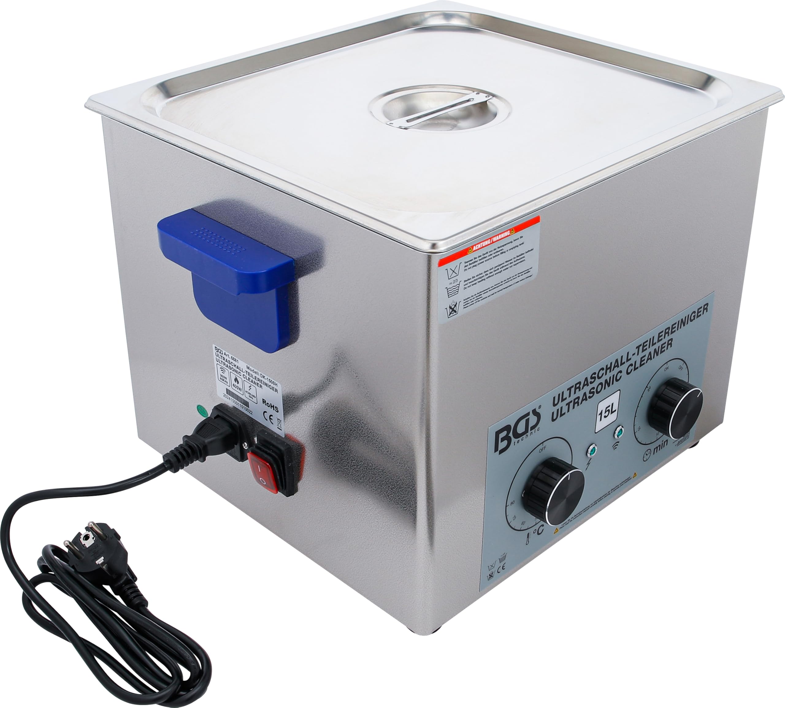 BGS 6881 | Limpiador de piezas por ultrasonido | 15 l