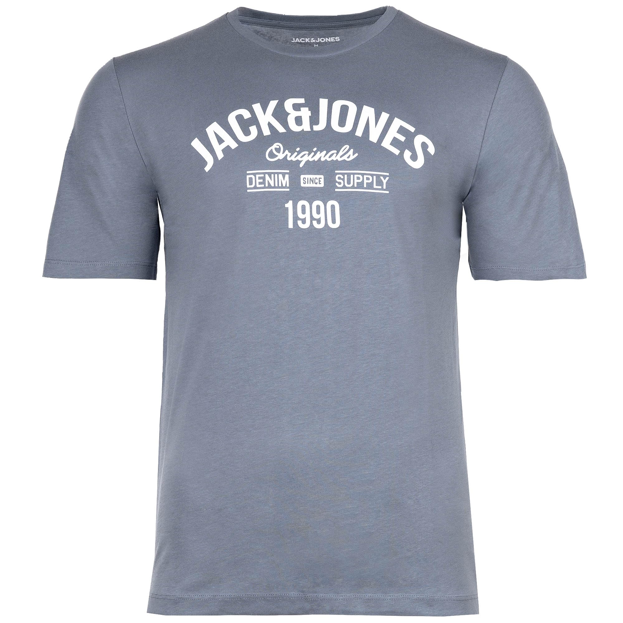 JACK & JONES Męski zestaw 5 t-shirtów w różnych stylach, nadrukach i kolorach, z bawełny