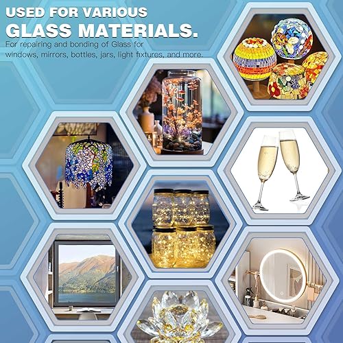 Miniatura 17 de Pegamento de silicona de 1.06 oz, pegamento de silicona transparente, instantáneo, impermeable, resistente al calor y flexible, pegamento fuerte