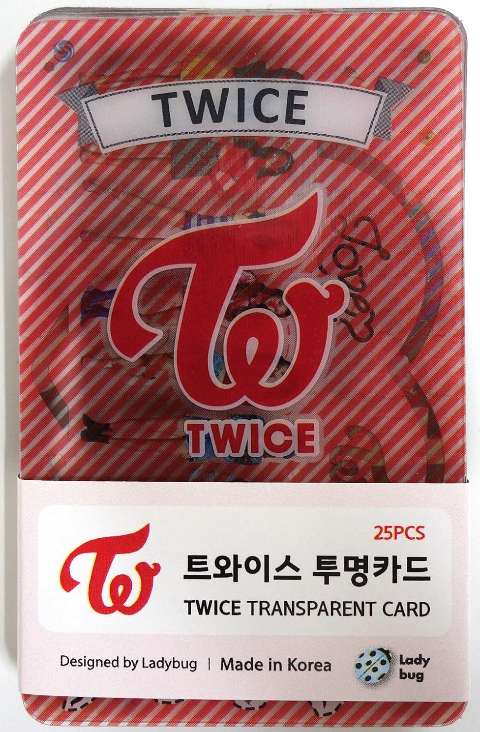 Amazon Com Twice Transparent Photo Cards 25pcs Fan Goods By Jyp Entertainment Office Products