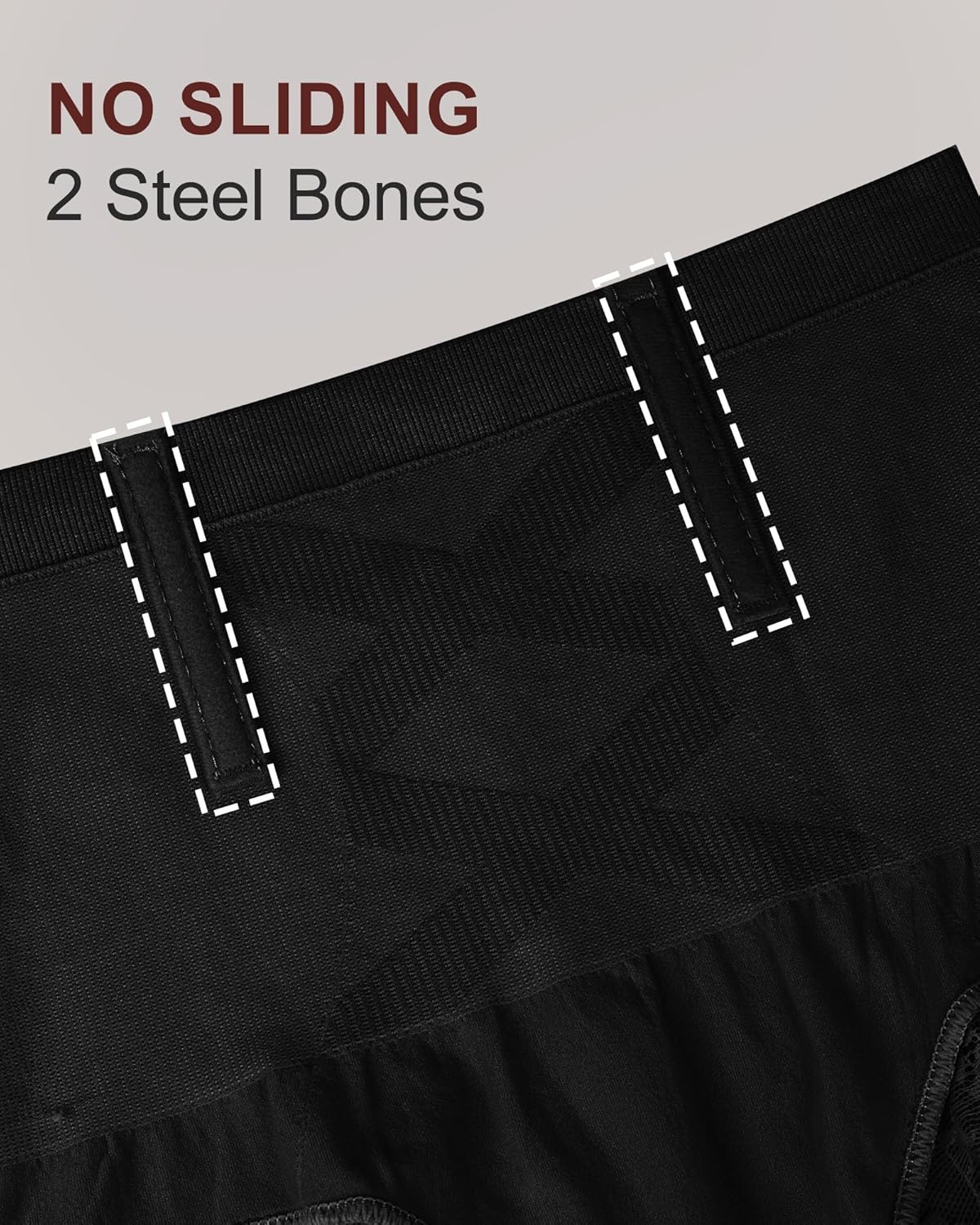 Women's High Waisted Underwear, Ladies Panties with Lace, Comfortable Briefs, 4 Pack - Image 3