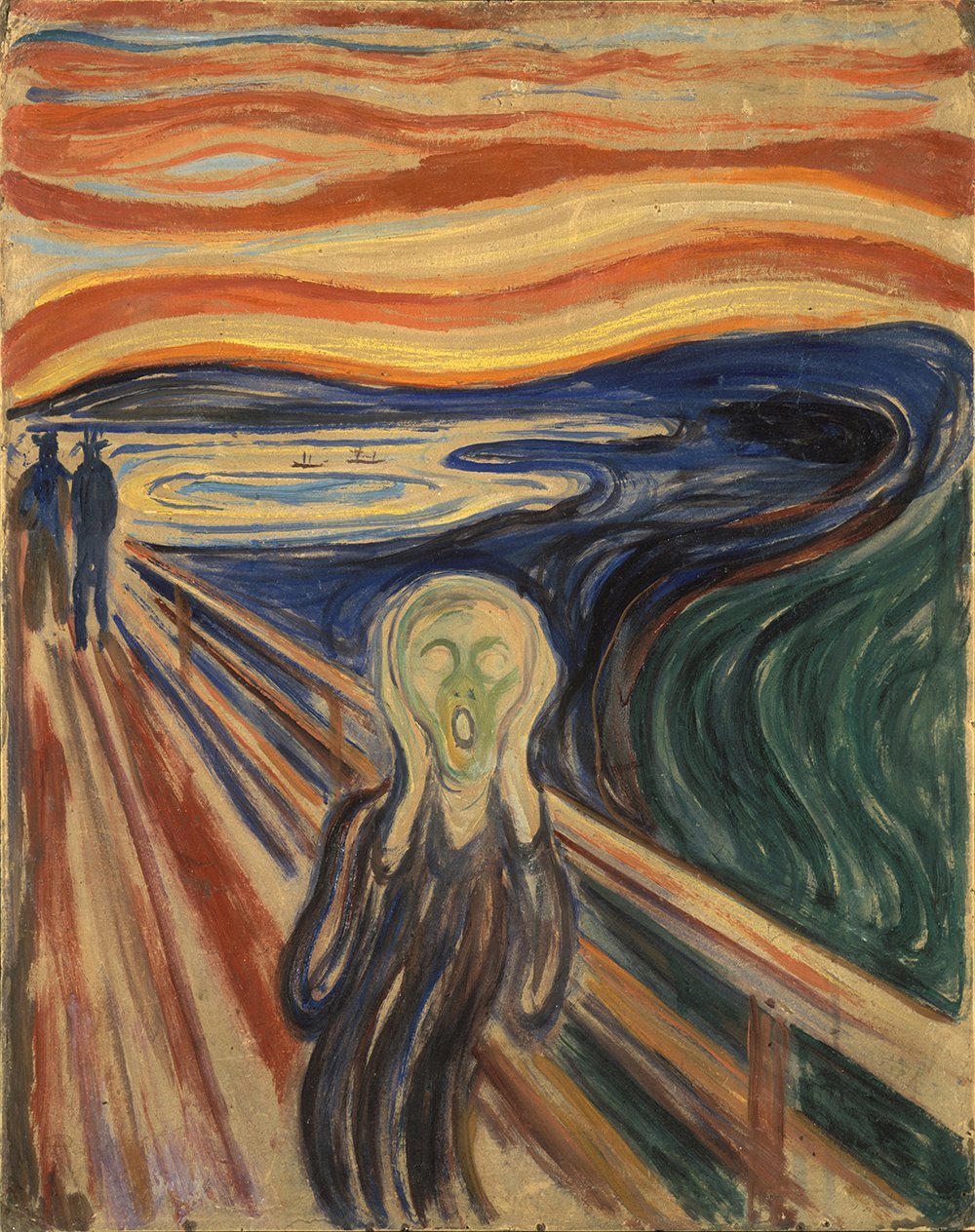 The Scream Sketch Munch tableau de maître Archival Matte grand format