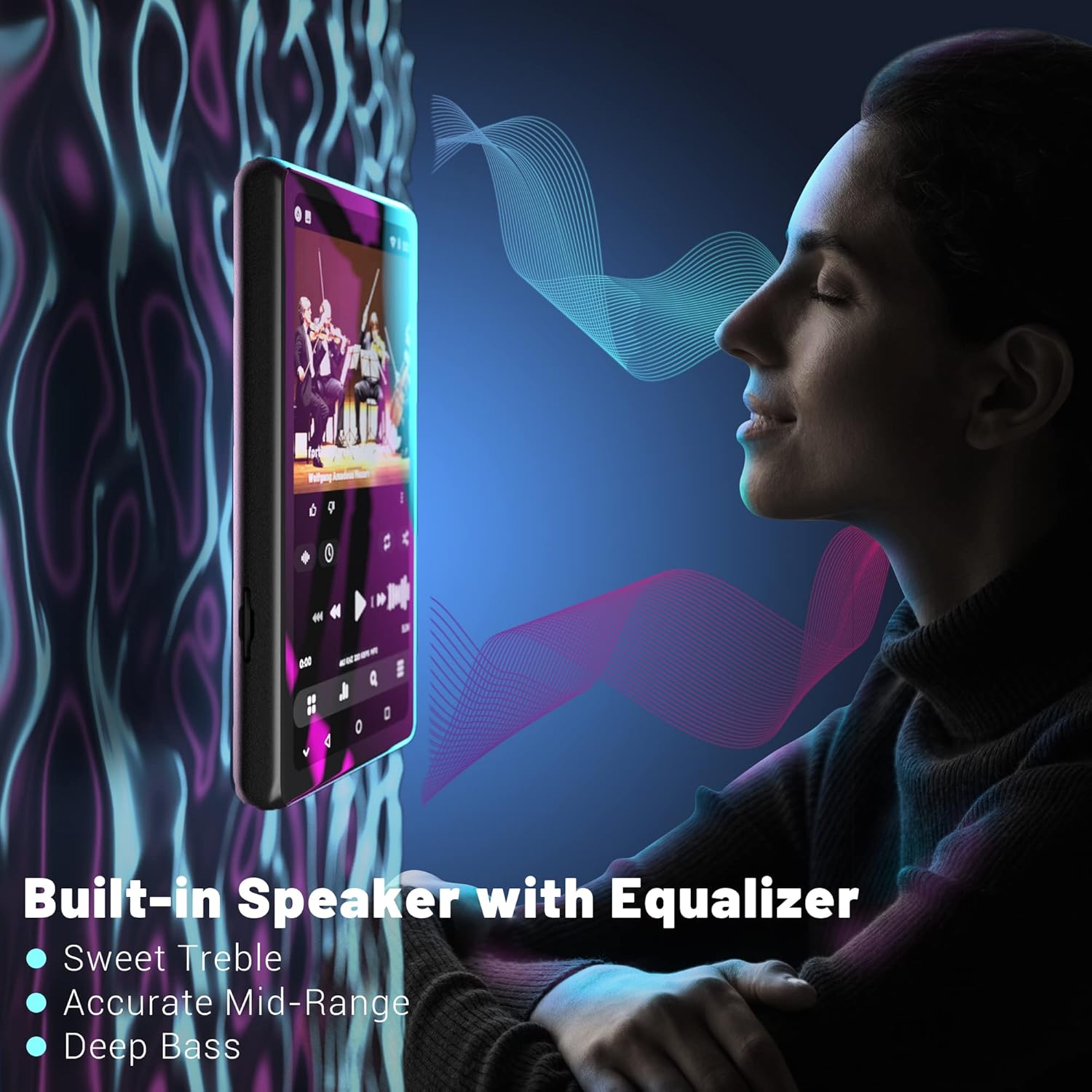 Built-in Speaker with Equalizer