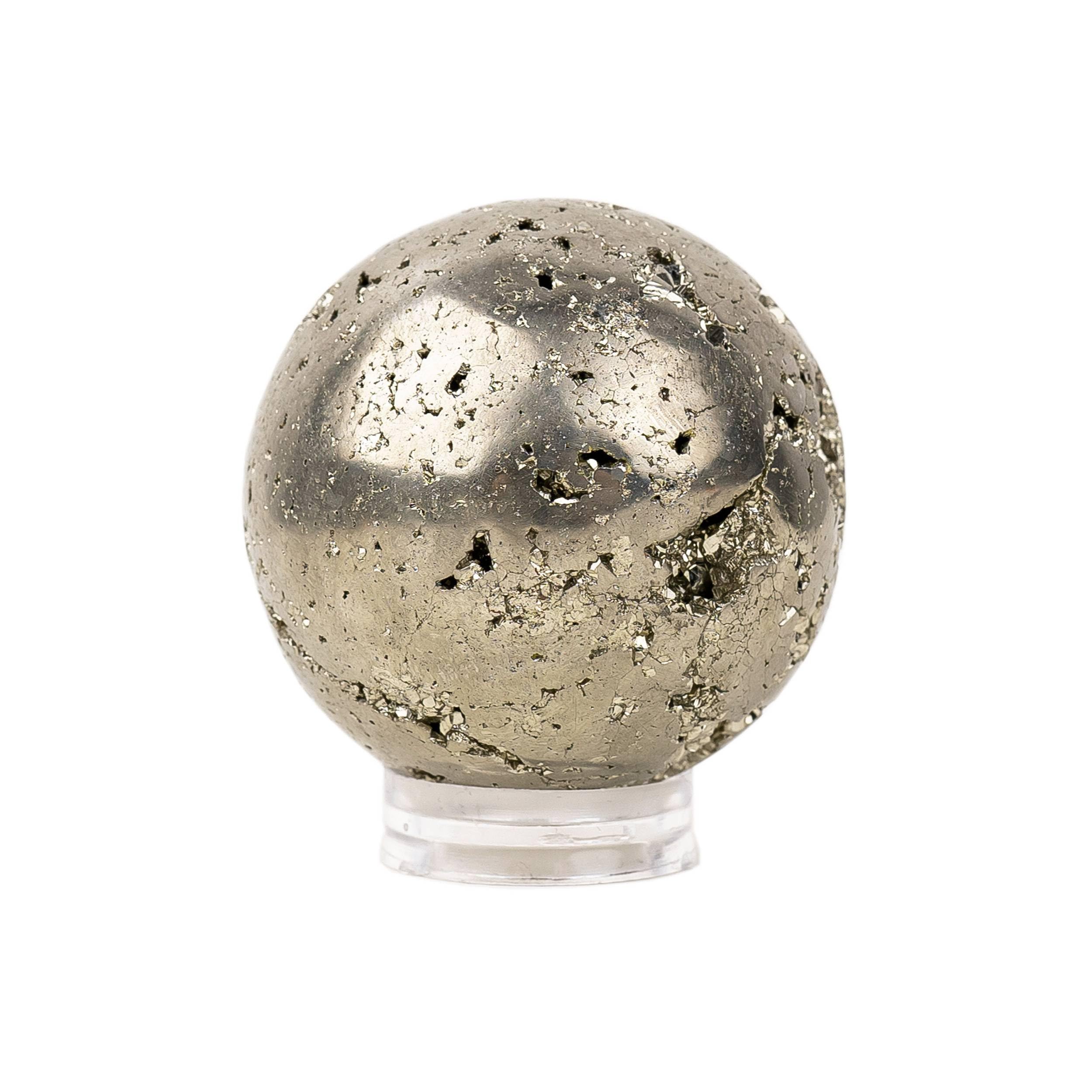 NKlaus Pirita natural 50 mm forma de bola piedra preciosa piedra preciosa para coleccionistas y entusiastas 15672