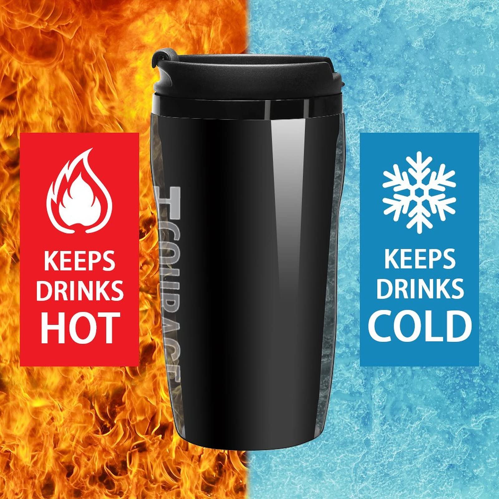 Breast Cancer Awareness Travel Mug – Stainless Steel, Vacuum Insulated, Leak-Proof Lid