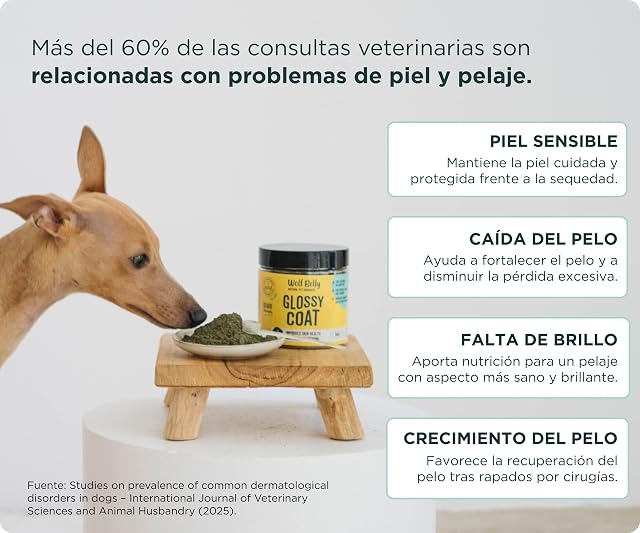 Foto 5 de 8 de Wolf Belly - Suplemento Pelo y Piel Perro 100% Natural (180 g)