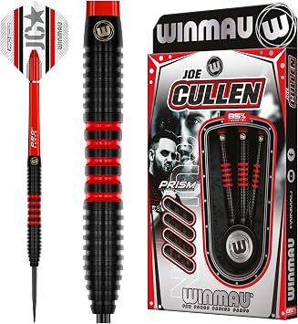 Winmau Joe Cullen The Rockstar Professional Tungsten Darts Set with Flights and Stems Shafts