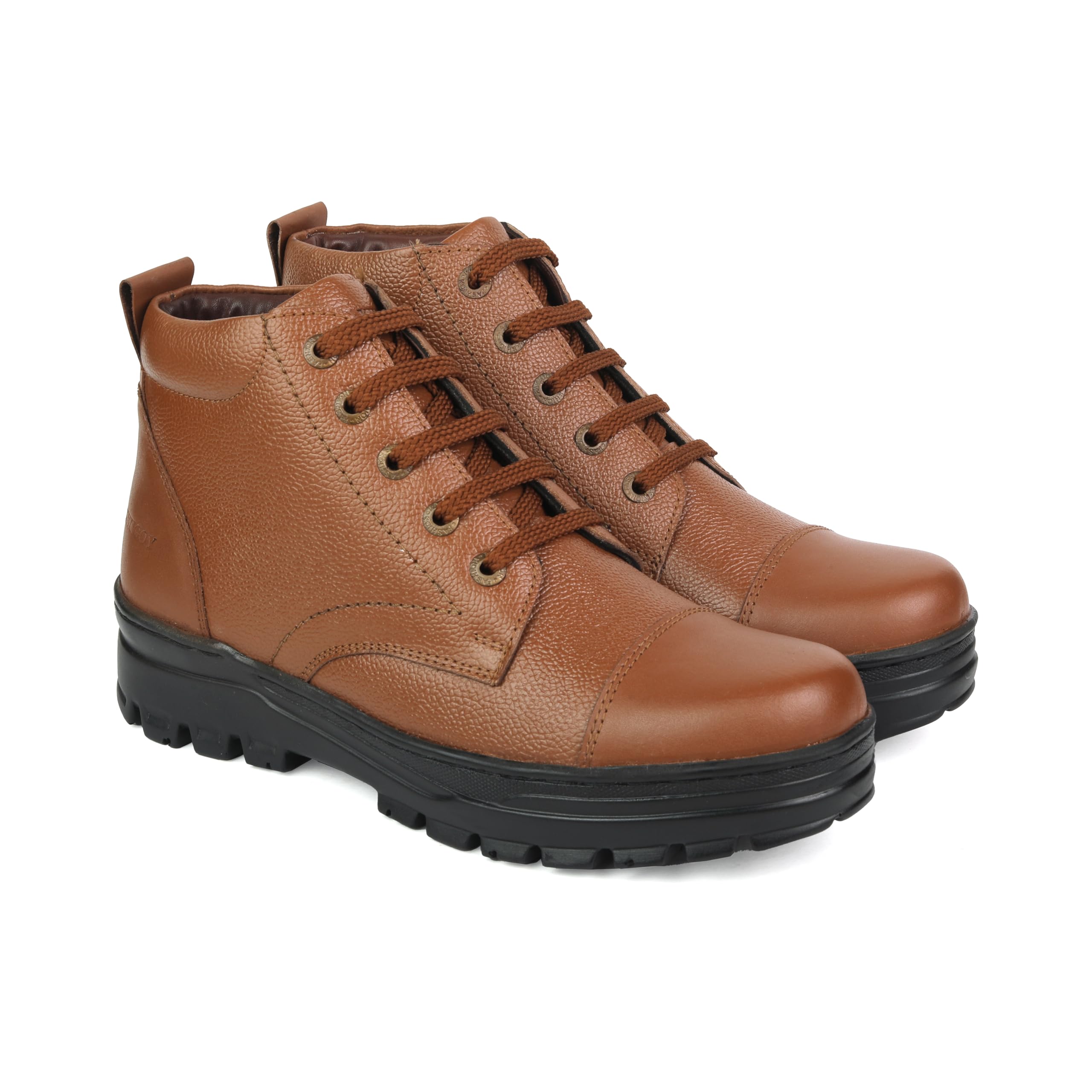 PREMIUM RANGE MEN'S DMS BOOT|LEATHER UPPER, PU SOLE|DURABLE & COMFORTABLE -POLICE WARDI BOOT-image-32