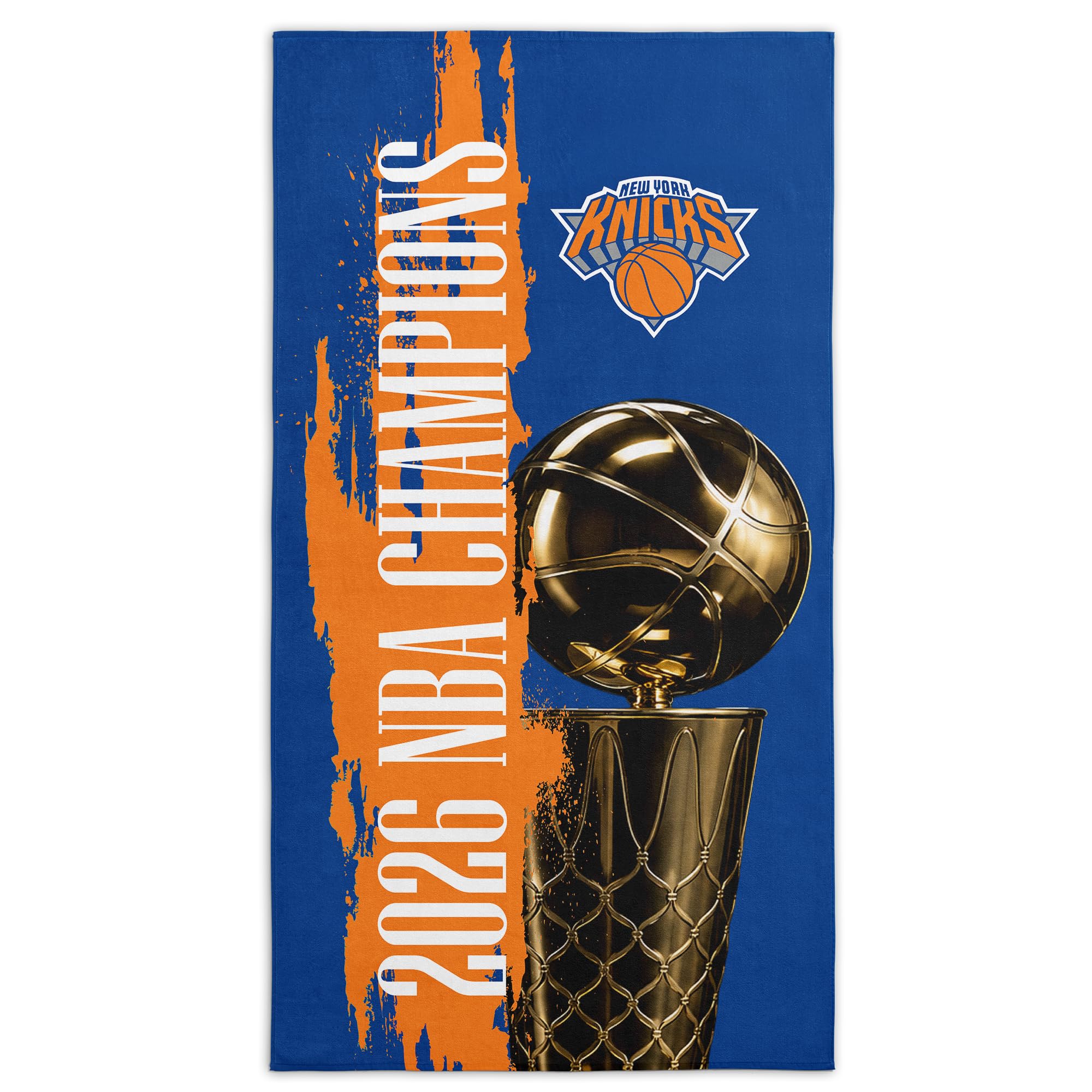 Northwest New York Knicks 2026 NBA Champions Beach Towel, Cotton Blend Lightweight Bath, Pool Swim Travel Fan Gear, 30 x 60 Inch