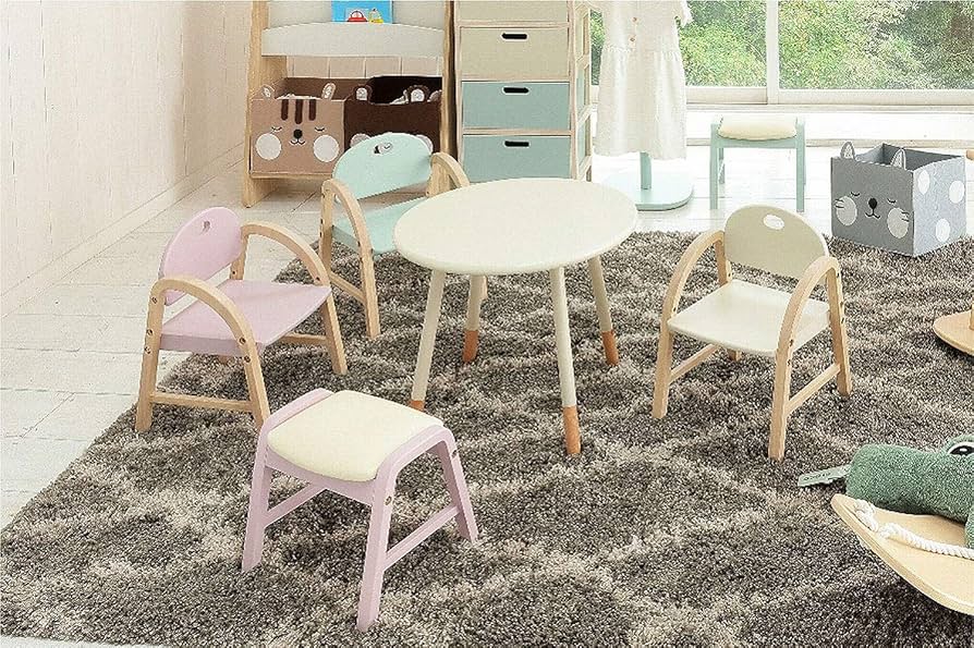 [lulu] (超希少)イームズ チルドレンズチェア＋スツール　セット売り lulu] (超希少)イームズ チルドレンズチェア＋スツール セット