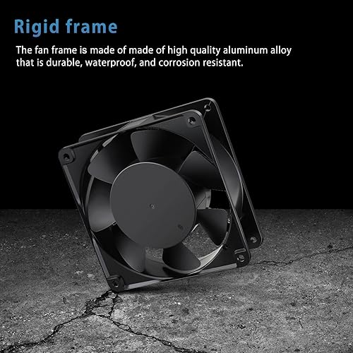 Miniatura 9 de GDSTIME Ventilador AXIAL 12038, ventilador de 110 V, 120 V, CA de 4.724in, ventilador de refrigeración para proyectos de escape de ventilación