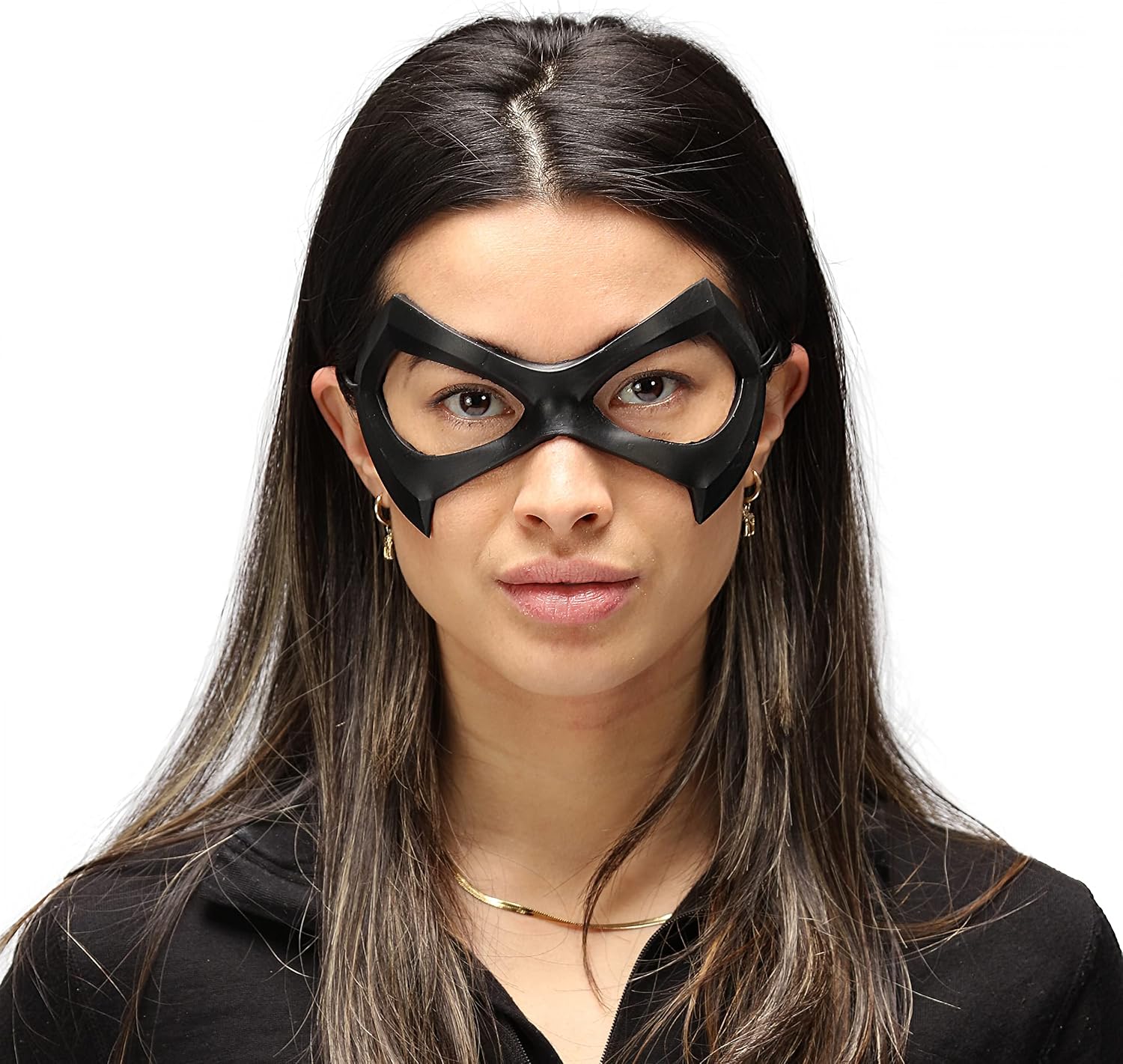 Black Cat Mask Fur Gloves Halloween Costume Cosplay Felicia Hardy PVC Body Suit Batgirl Comic Con