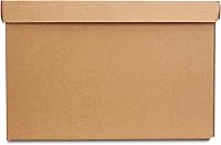 Vista 3 de Yaxa Basics Cajas de mudanza con asas y tapas, 15x10x12 pulgadas, Marrón, Paquete de 20