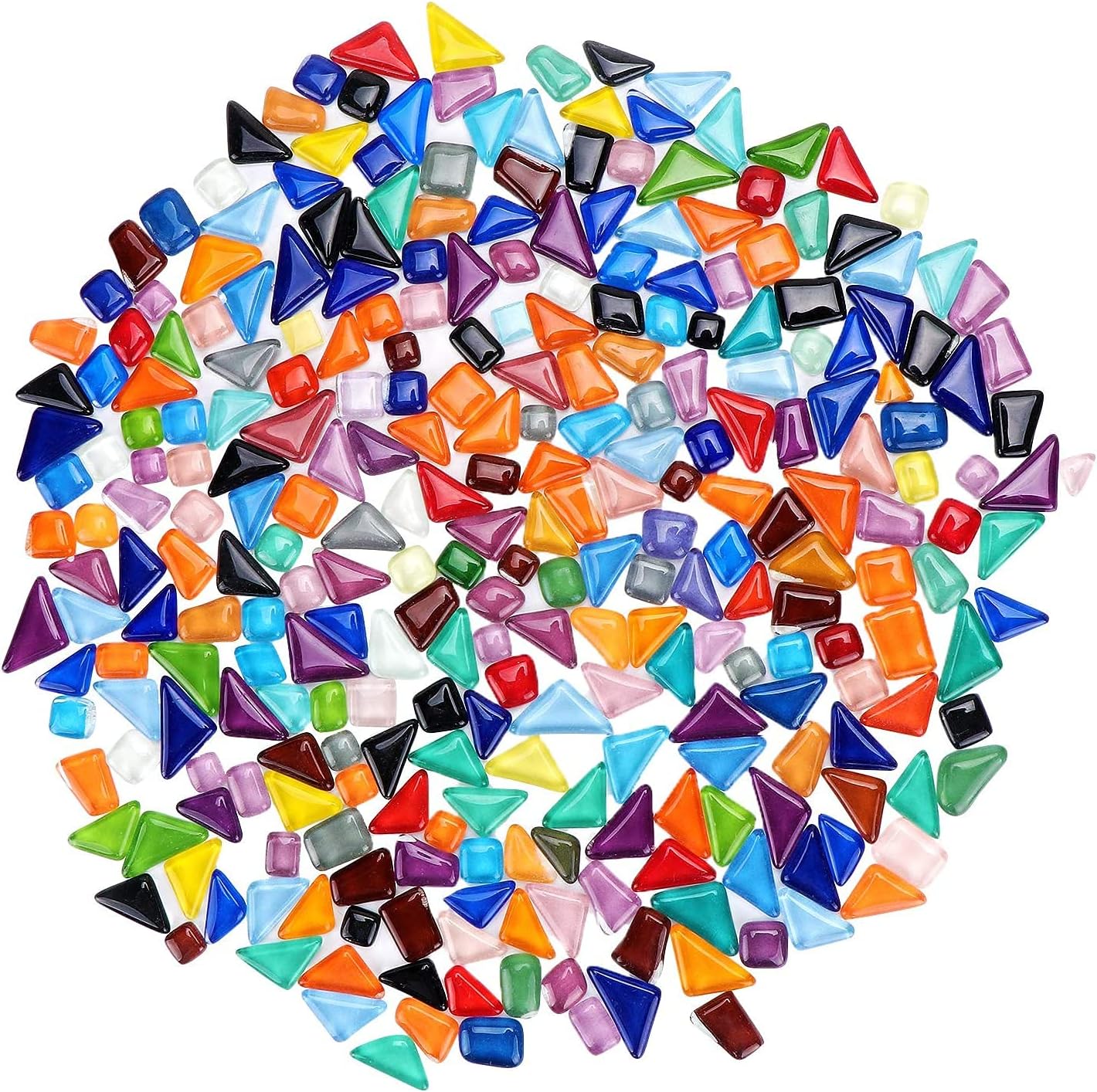 Stained Glass Mosaic Tiles, Stained Mixed Shapes Glass Pieces for Art, Glass Pieces for DIY Crafts, Plates, Picture Frames, Flowerpots, Handmade Jewelry, Crafts Home Decoration Walls