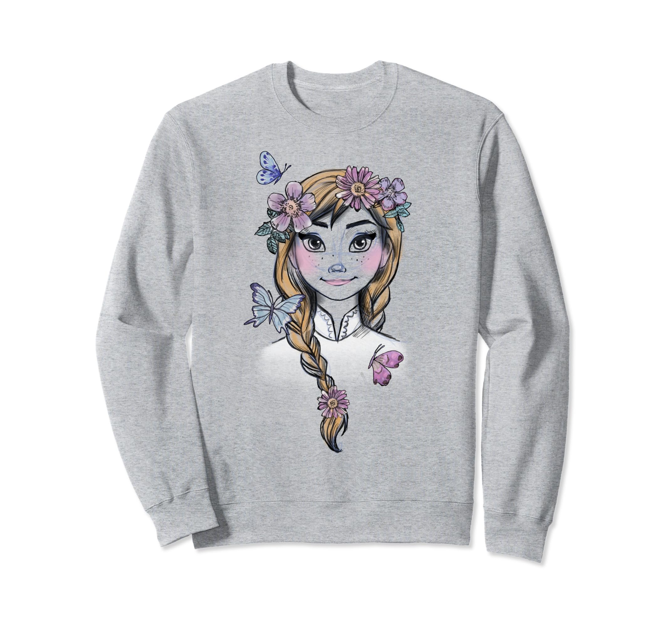 DisneyFrozen Anna Illustrated Boho Flowers Sweatshirt SweatshirtOEKO-TEX STANDARD 100