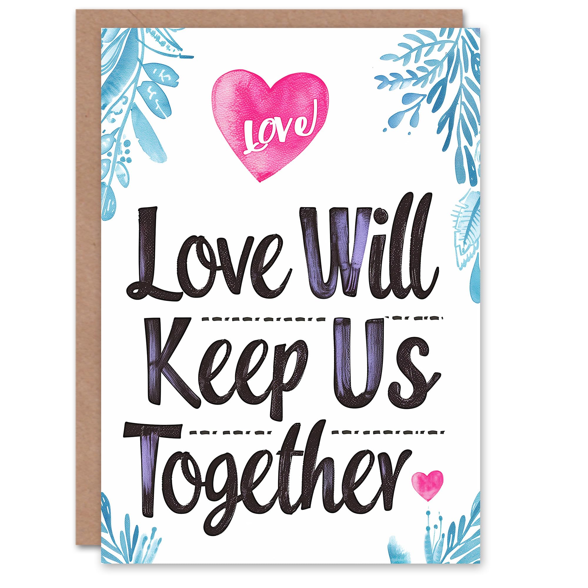 Artery8 Greeting Card - Anniversary Card - Botanical - White