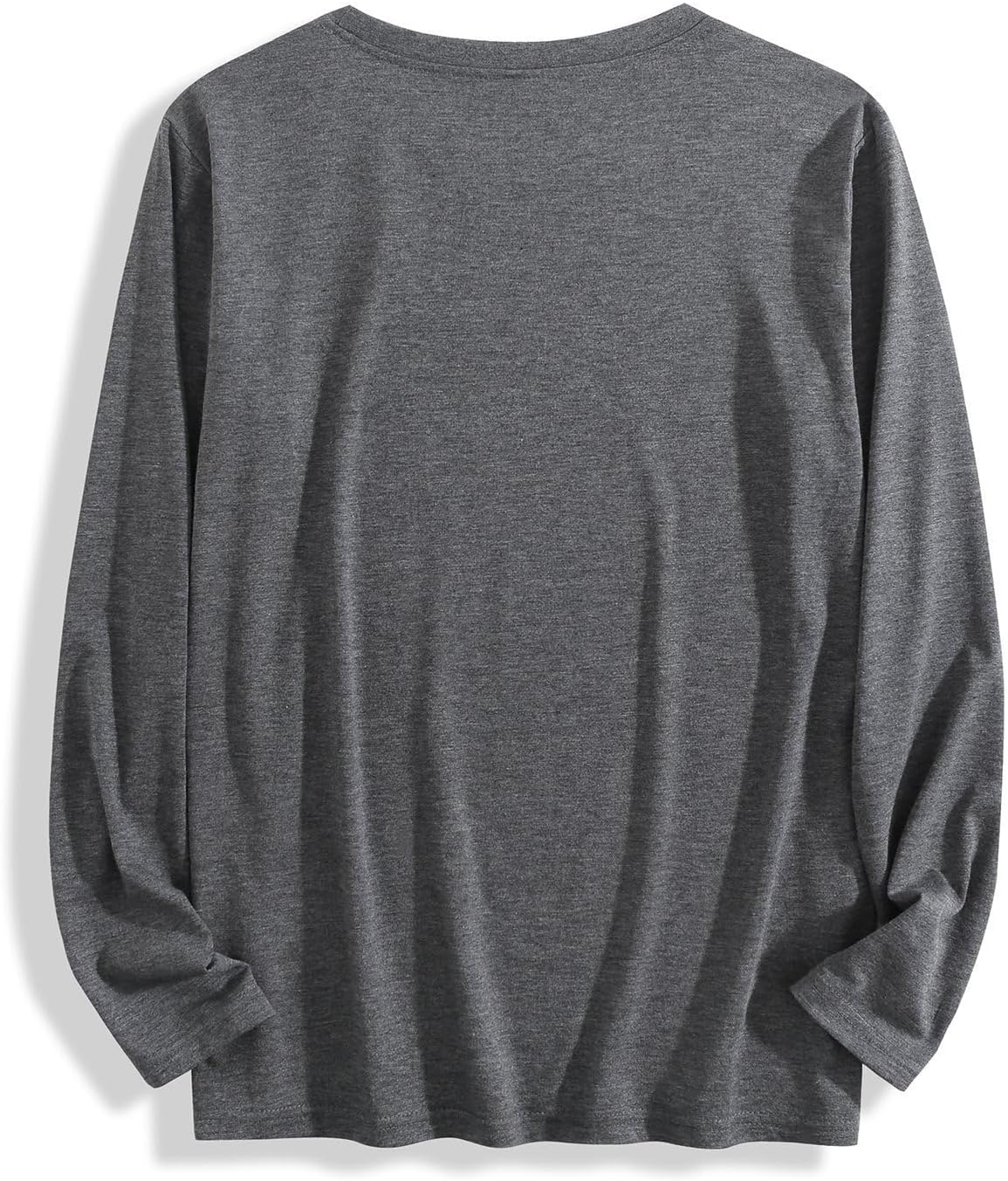 MARSVOVO Classic Long Sleeve Cotton Tshirts for Women Men Trendy Cool Crewneck Graphic Tees Soft Everyday Casual Tops - Image 2