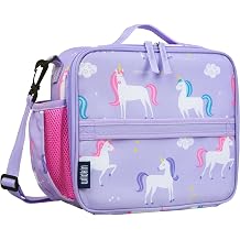 Wildkin Kids ECO rPET Insulated Lunch Box Keeps Food Hot or Cold, Easy-Clean Lining, Mesh Pockets & BPA-Free Boys & Girls, Ideal for School, Travel & Daycare Unicorn