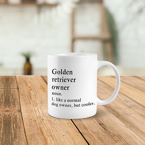 Miniatura 3 de Golden Retriever Owner Definition - Taza de cerámica de 11 onzas, divertida taza de té de café Golden Retriever, decoración de oficina para el
