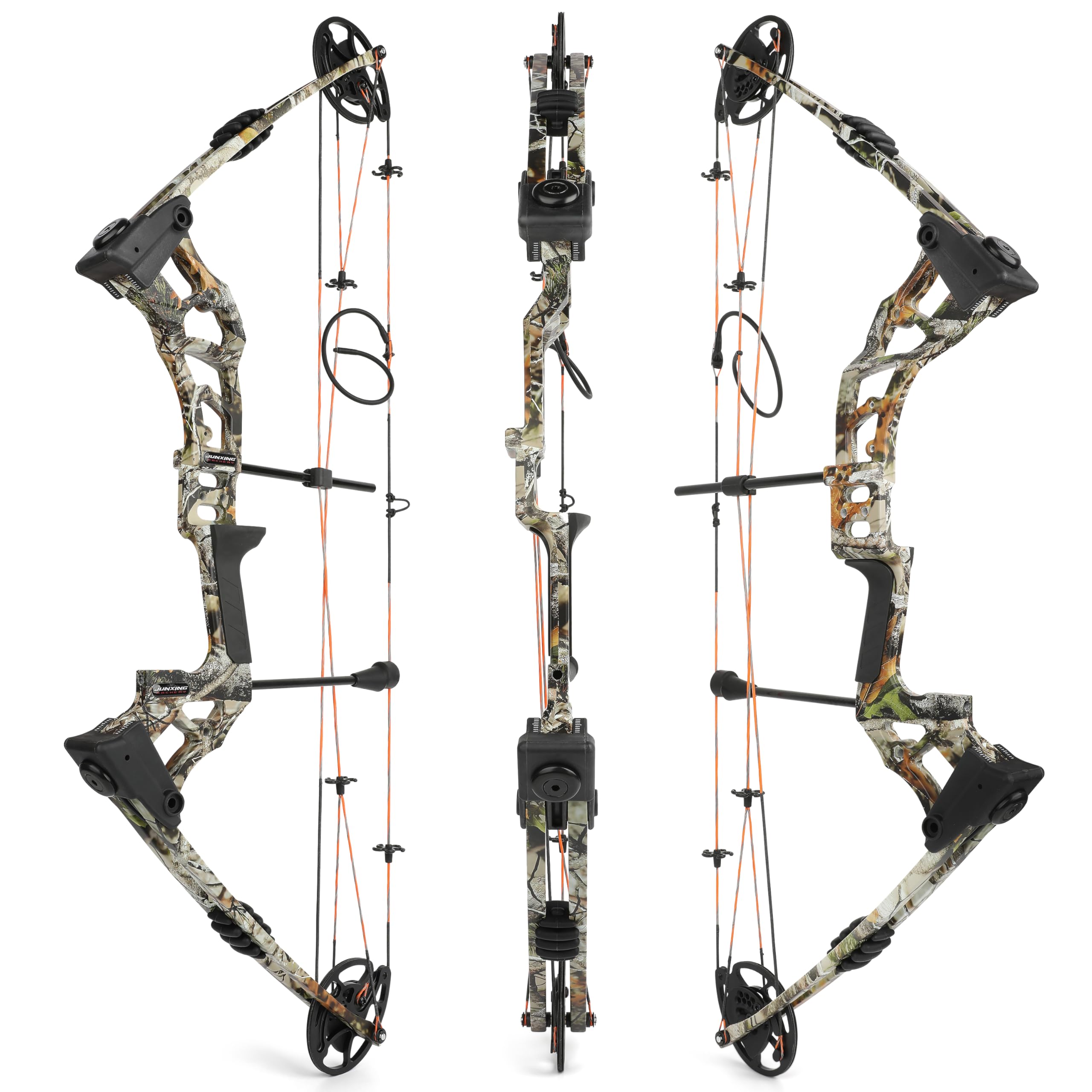 Wolfman Set di Arco Compound e Frecce Archery, Peso di Trazione 0-70 Libbre, Velocità IBO fino a 320 FPS, per Caccia e Tiro al Bersaglio