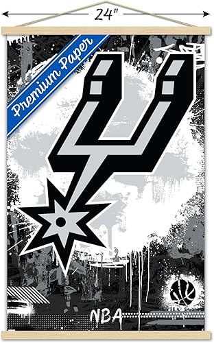 Miniatura 8 de Trends International NBA San Antonio Spurs - Póster de pared Maximalist Logo 23, 22.37 x 34.00 pulgadas, paquete de impresión y colgador de madera