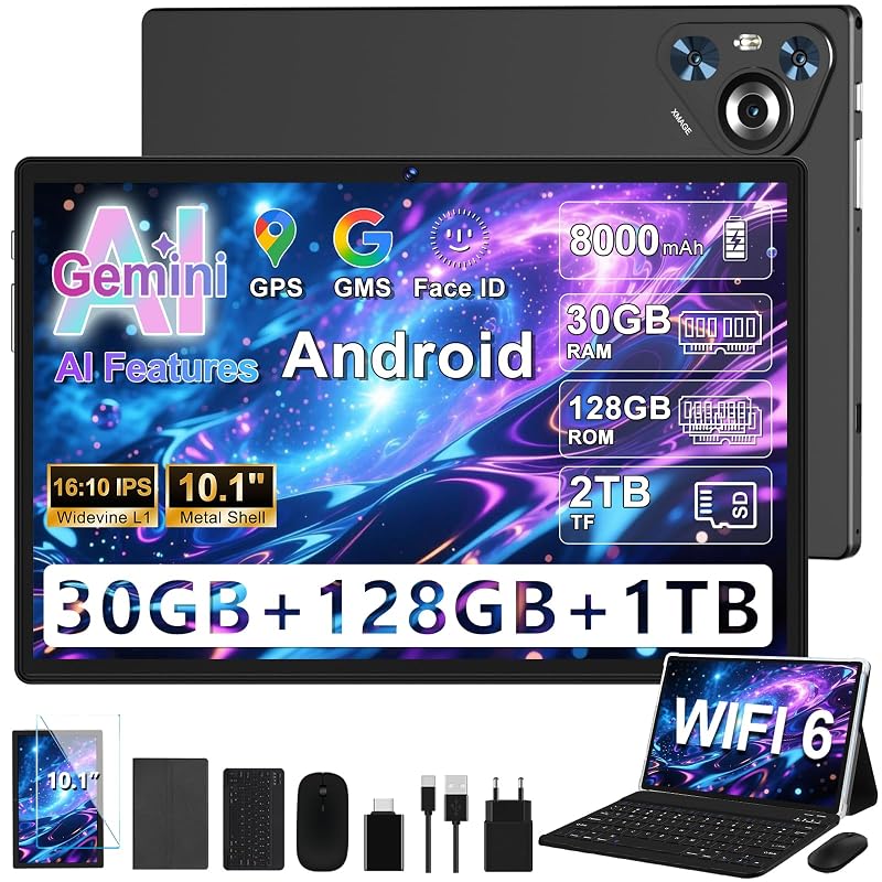 Tablet Android 15 10 pollici — 30 GB di RAM come un pc