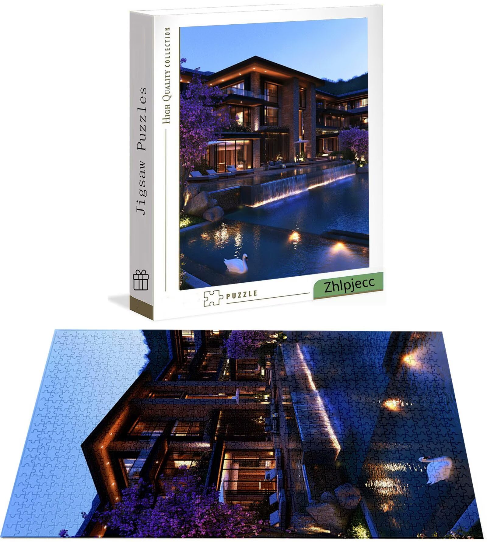 Puzzle 5000 sztuk dla dorosłych, puzzle nad jeziorem z wykwintnym pudełkiem do pakowania, 5000 sztuk wyzwanie puzzle dla dorosłych, puzzle krajobraz dla całej rodziny, kobiet i mężczyzn Regals H-5535
