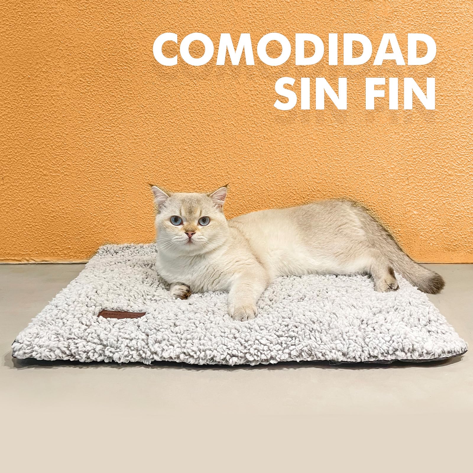 Mora Pets Manta térmica para Gatos Manta autocalentable para Gatos y Perros Cama termica Alfombra calefactora sin Electricidad y baterías 61 x 46 cm