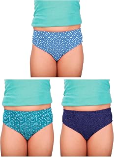 ALBA IRIS Girls Cotton Panties Soft Breathable Stretchable Underwear for Kids, Comfortable Everyday Innerwear, Skin Friend... Price In India